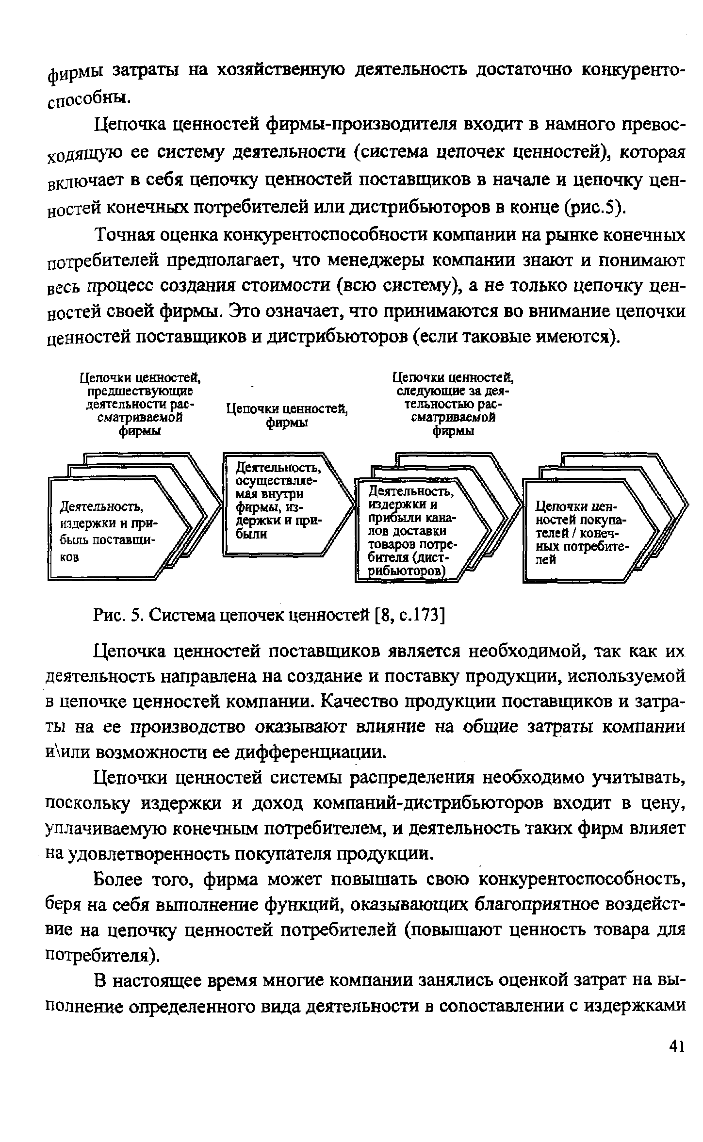 Рис. 5. Система цепочек ценностей [8, с.173]
