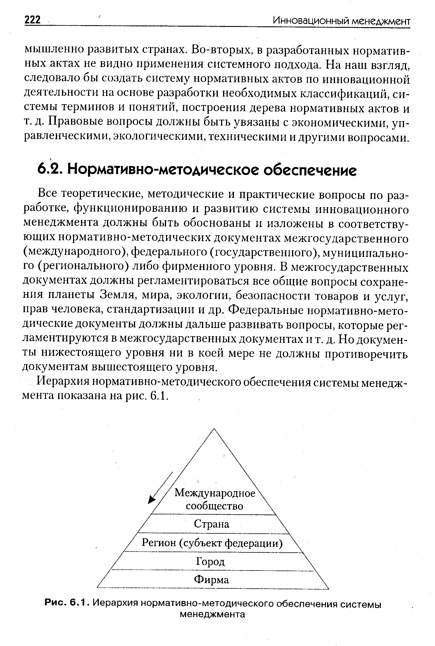 Рис. 6.1. Иерархия нормативно-методического обеспечения системы
