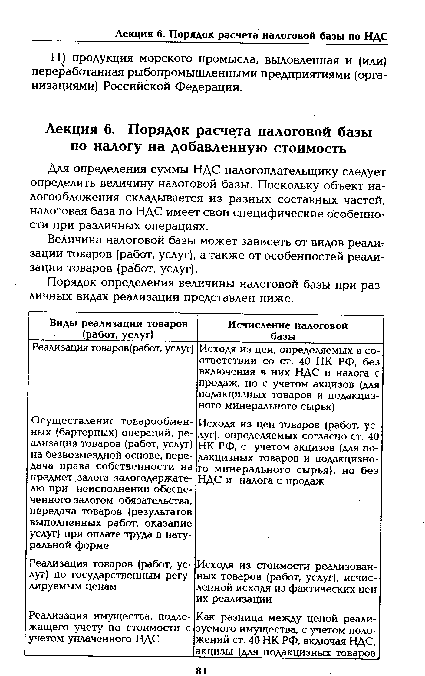 Для определения суммы НДС налогоплательщику следует определить величину налоговой базы. Поскольку объект налогообложения складывается из разных составных частей, налоговая база по НДС имеет свои специфические особенности при различных операциях.
