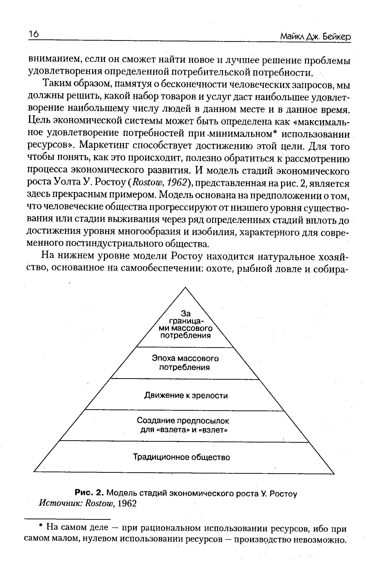 Рис. 2. Модель стадий <a href="/info/22168">экономического роста</a> У. Ростоу Источник Rostow, 1962