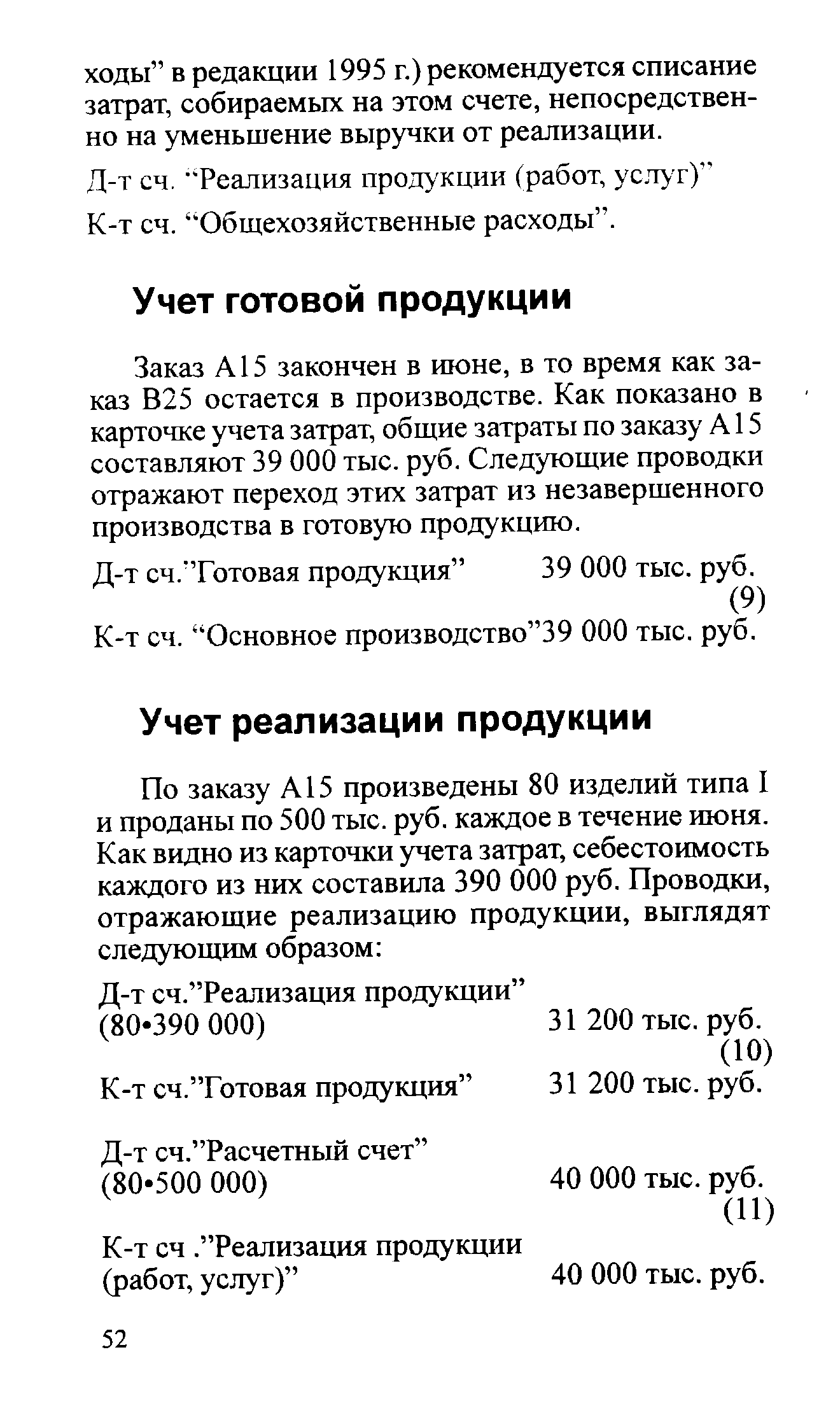 Д-т сч. Реализация продукции (80-390 000) 31 200 тыс. руб.
