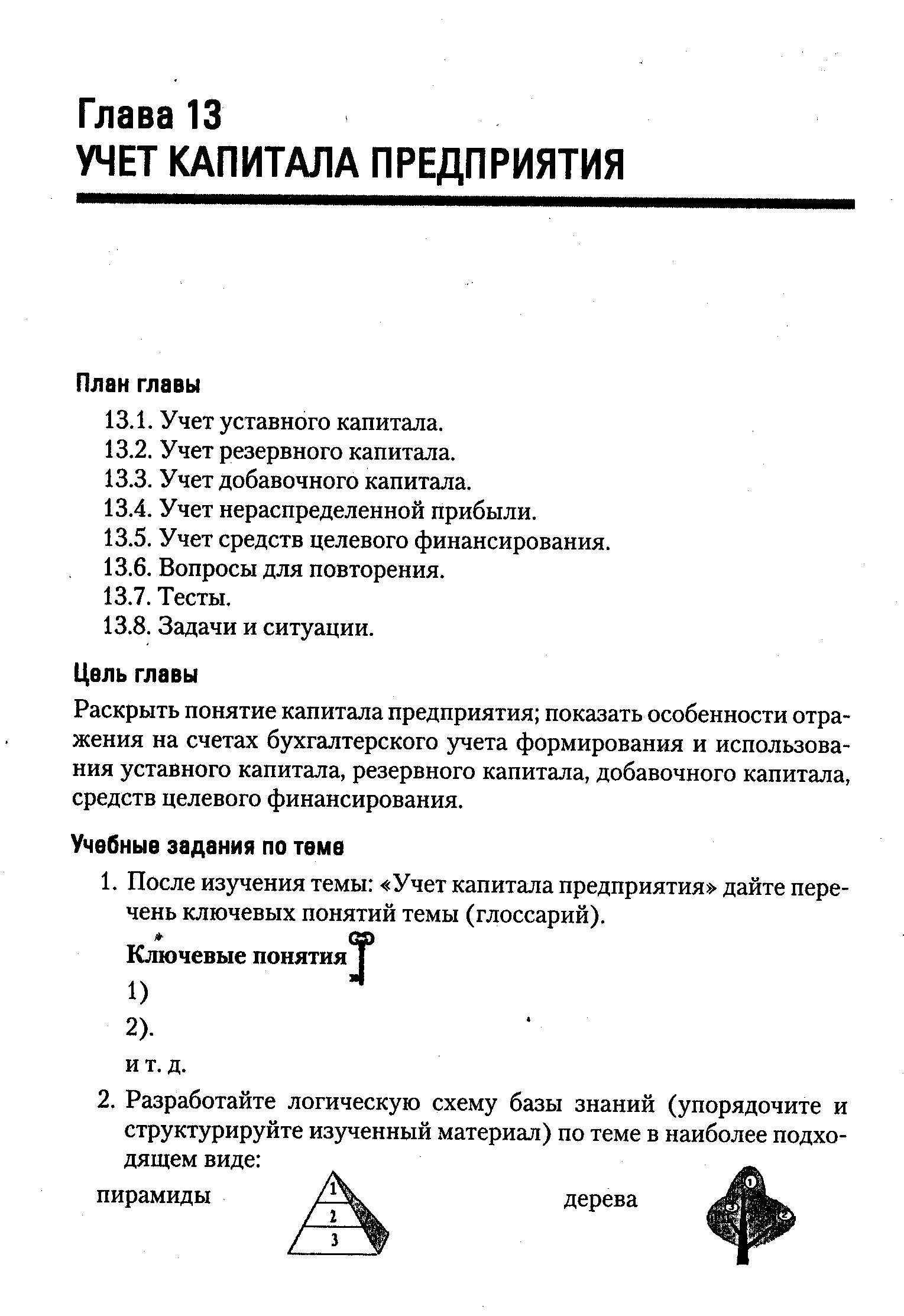 Раскрыть понятие капитала предприятия показать особенности отражения на счетах бухгалтерского учета формирования и использования уставного капитала, резервного капитала, добавочного капитала, средств целевого финансирования.
