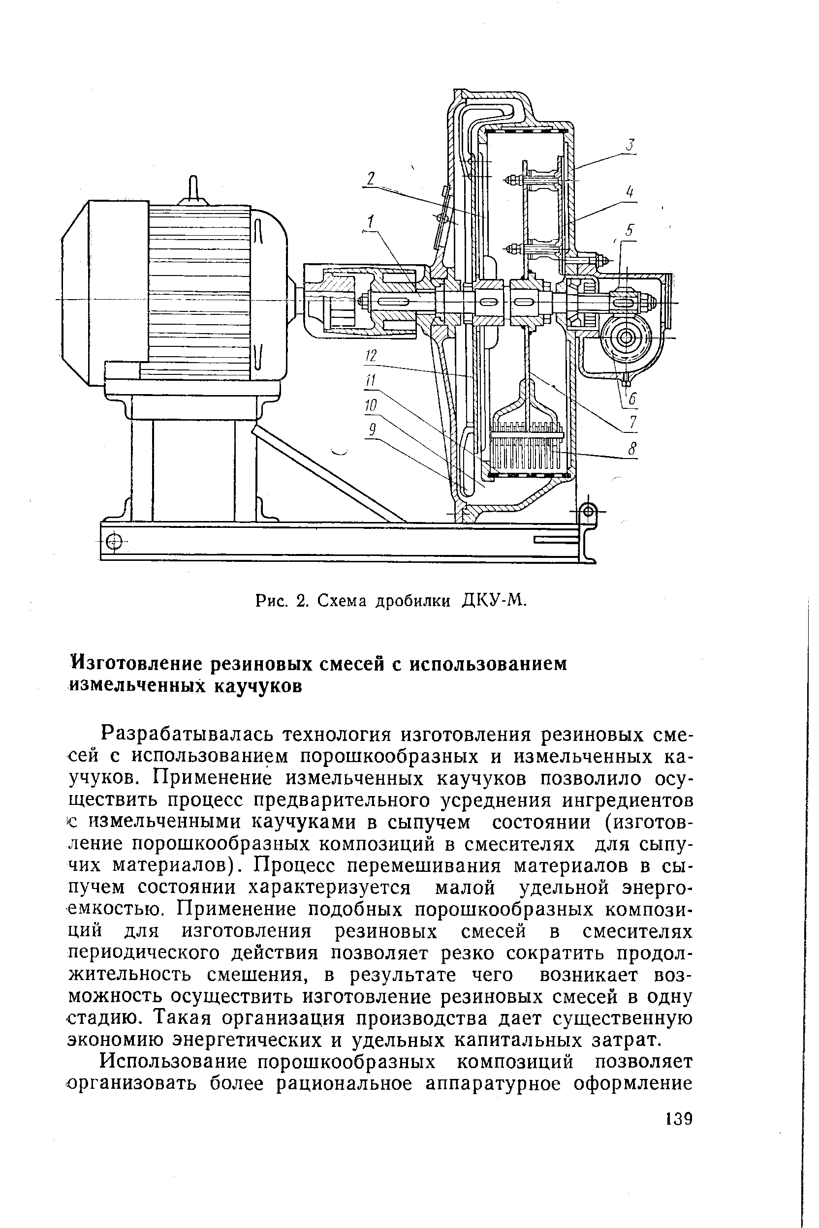 Ножевая дробилка схема